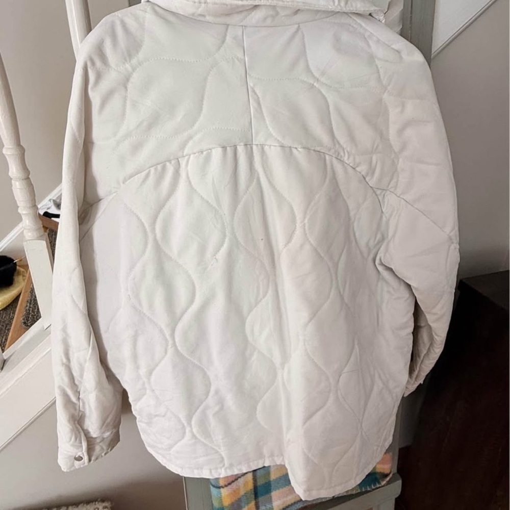 Women's White Quilted Jacket